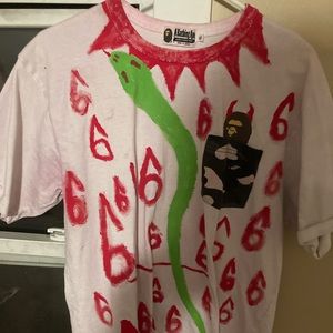 Custom abathing ape shirt